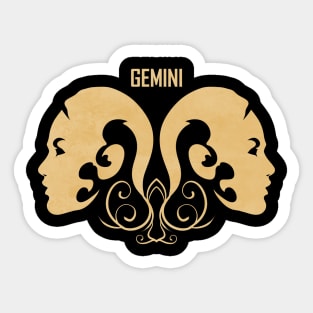 Gemini Symbol Birthday Zodiac Gemini Sticker